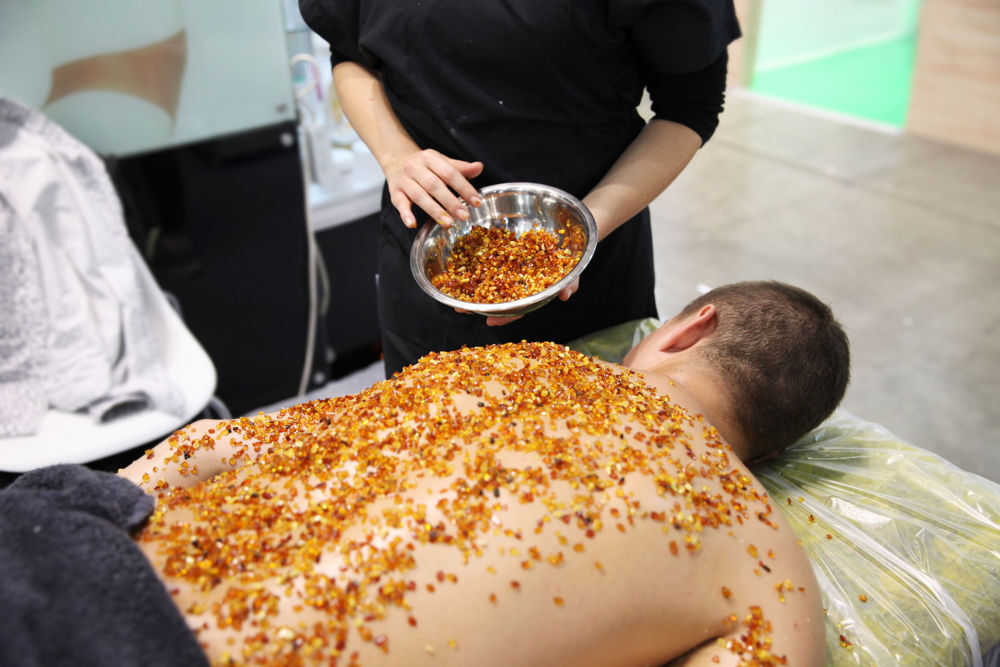 Treatment with natural Baltic Amber